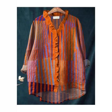 跨境 2025夏季女裝新款亞馬遜速賣通寬松印花圓領休閑大碼女裝T恤