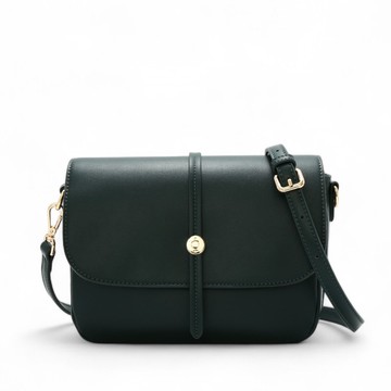 ANNA DOLLY好感日常知性百搭斜背包(大) #深綠