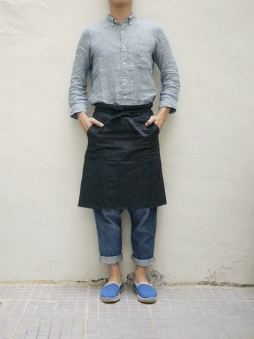 生活商社 牛仔布半身工作圍裙