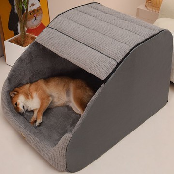 狗窩冬季保暖中大型犬金毛可拆洗封閉式別墅寵物用品四季通用182YJ 公司貨