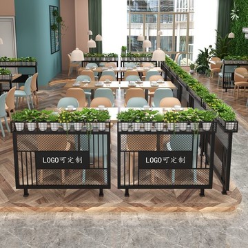 免運 花箱 戶外花箱 花箱隔斷 餐廳隔斷圍欄火鍋店過道裝飾花架綠植矮隔斷墻奶茶戶外裝修靠背 可開發票 全館五折 工廠現貨直銷 新品特價 b8302