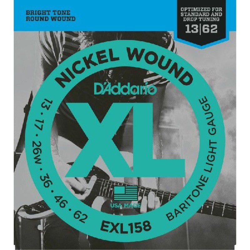 EXL-158]〈ゆうパケット対応〉　Round　D'Addario　EXL158　ダダリオ　エレキギター弦　Nickel　エレキ弦　