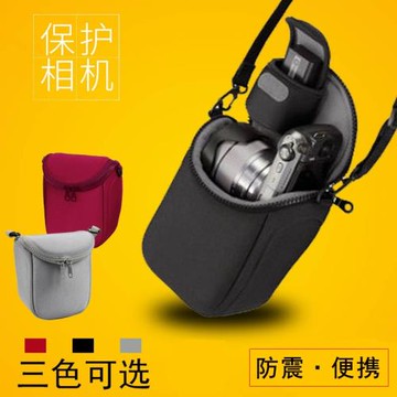 佰卓微單相機包索尼A6000 A6300 A6400 A6500 A6600 NEX3 5 7佳能M2M3 M5M6 M10 M50 M100便攜加厚內膽收納袋