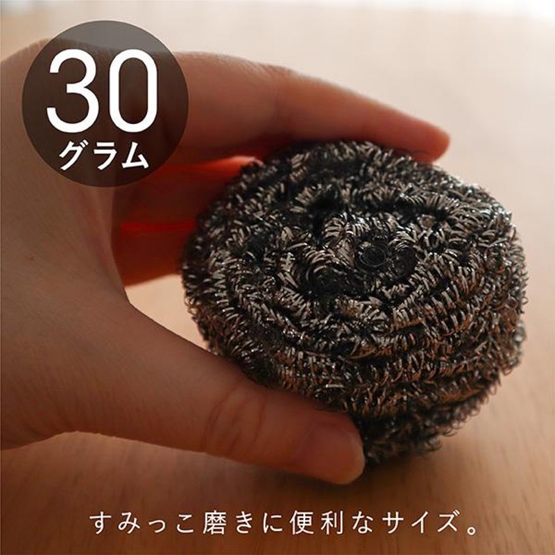 金属たわし 30g 10個セット 金たわし ステンレスたわし フライパン 鍋