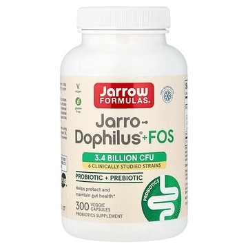 Jarrow Formulas, 全素 Jarro-Dophilus® + FOS，300 粒素食膠囊