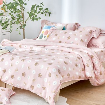 Abelia 800織天絲 兩用被床包組 防蹣抗菌 吸濕排汗 雙/加/特/單人包雙人被 汪汪萌寶 格蕾寢飾