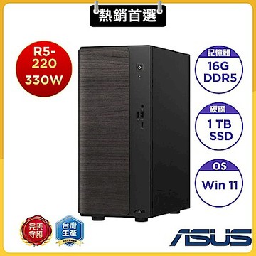 ASUS 華碩 H-VM501MH-0R5220062WB 桌上型電腦 (AMD Ryzen 5 220/16GB/1TB SSD/330W/Win11 Home)