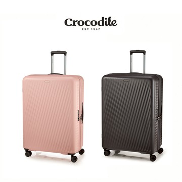 Crocodile鱷魚皮件 28吋PC霧面行李箱 可擴充 TSA海關鎖 耐用靜音輪-0111-08628