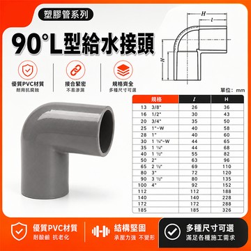 🚀蝦店隔日到貨🔥南亞 PVC 厚 90度灣頭 OL 2"~4" L型給水接頭 水管接頭 彎頭 三通 管材 塑膠管料.