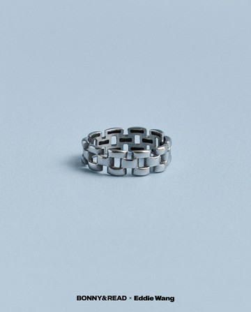 [王冠閎聯名款/鋼飾] 連結軌跡戒指 / 3 size / Linked Orbit Ring