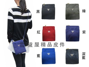 限時 滿3千賺10%點數↘ | ~雪黛屋~Volee 斜側包進口中小容量三層主袋+外袋共五層6吋手機扁包超輕量防水水晶布+皮革BVO2001470800
