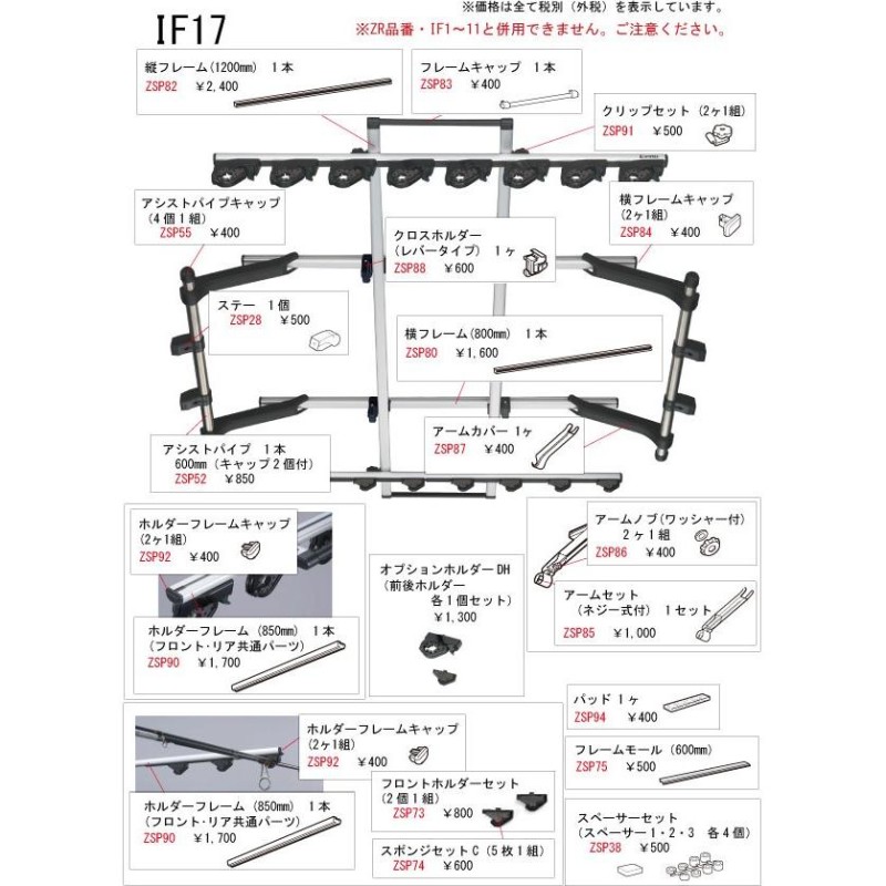 INNOロッドホルダー IF17これ以上は厳しいです