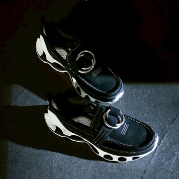 MIZUNO X SETSUMASA KOBAYASHI WAVE PROPHECY RING MOC 黑白 麂皮 D1GD261902