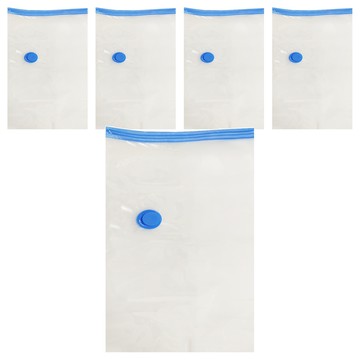 DRLife 億琦國際 2號透明真空收納袋 耐用厚實  60 x 40cm  5個裝  1組