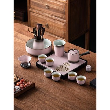 功夫茶具套裝家用客廳輕奢高檔日式泡喝茶小型茶盤辦公室會客禮盒