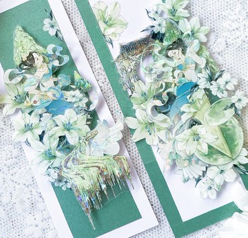 百合清歌 PET 貝殼光 紙膠帶 10米卷