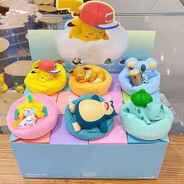 🌞包包優選寶藏品🌟🌟神奇寶貝睡夢皮卡丘盲盒潮玩公仔手辦玩偶車載桌面擺件玩具禮物🌞