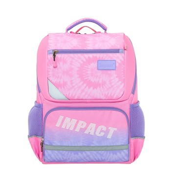 【IMPACT 怡寶】紮染風成長型護脊書包-粉紅 /個 IM003691PK