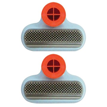 U-mop 二合一鏡子刷 藍色 塑膠材質  1組