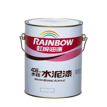 Rainbow 406水性水泥漆 437淺藍 有光型（1加侖）