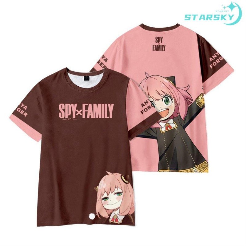 スパイファミリー SPY FAMILY アーニャ Tシャツ 半袖 夏服 男女用 子供