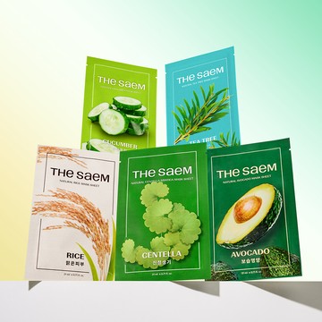 THE SAEM Natural Mask Sheet 1ea (7 Options)