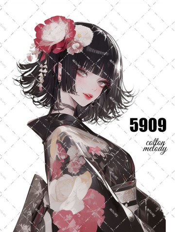 original sticker no.5909 人物貼紙 原創貼紙 人物插畫貼紙 女孩貼紙 原創人物貼紙
