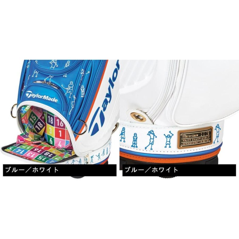 PGA CHAMPIONSHIP キャディバッグ ホワイト・ブルー PGAのツアーバック