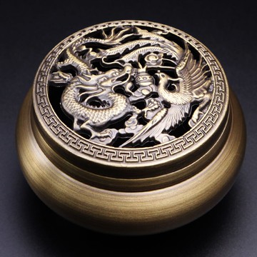 三足純銅香爐家用室內盤香爐居室香道茶道檀香爐大號香薰爐插香爐