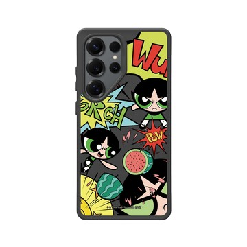 Galaxy S25 Ultra SolidSuit 黑 - The Powerpuff Girls 飛天小女警 - 毛毛