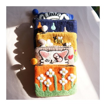 毛氈零錢包 設計 手工自制 本季新品 伴手禮