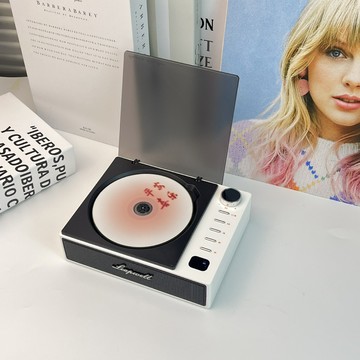 跨境爆款專輯光盤播放cd機雙向藍牙音箱便攜充電款播放機生日禮物【Snowbelle優選】