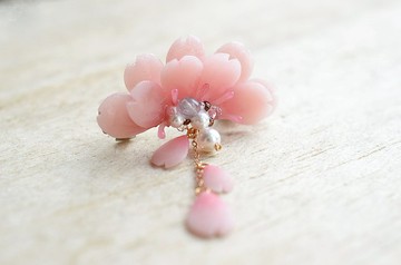 半朵櫻花  短髮夾