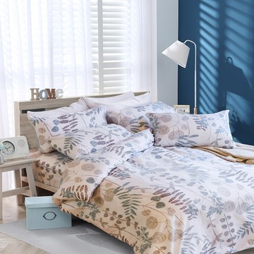 Blue Cat 藍貓 銀離子抗菌印花床包  150 x 186cm  清風徐來