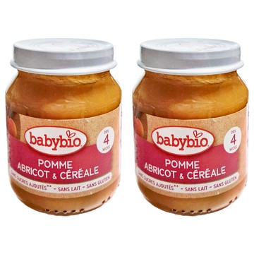 babybio 生機米泥  鮮果  130g  2罐