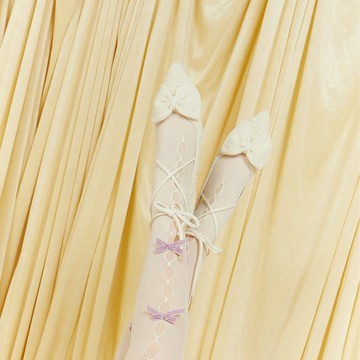 公主平底鞋 奶油白 | inooknit 專為亞洲女生設計的針織鞋