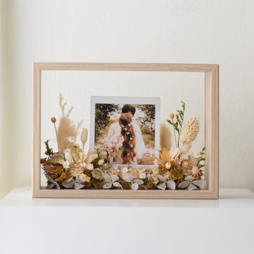 訂製  七寸相框 永生花 干燥花 拍立得照片