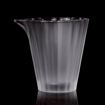 琉璃水墨公道杯耐熱透明分茶器大號茶海水晶玻璃功夫茶具配件公杯