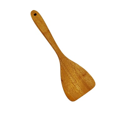 ezHome 家庭生活的達人 原木鍋鏟 天然原木材質 約28x8x1.4公分 約49公克 越南產  原木色  1支