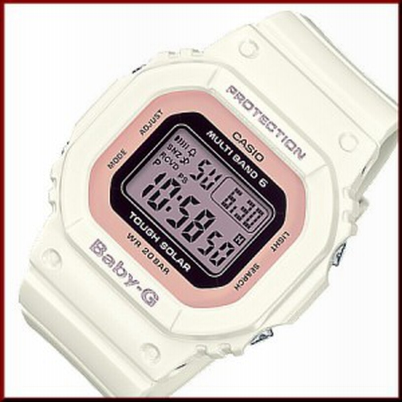 カシオ Baby G Casio ベビーg ソーラー電波腕時計 レディース ホワイト ライトピンク 国内正規品 Bgd 5000 7djf 通販 Lineポイント最大1 0 Get Lineショッピング