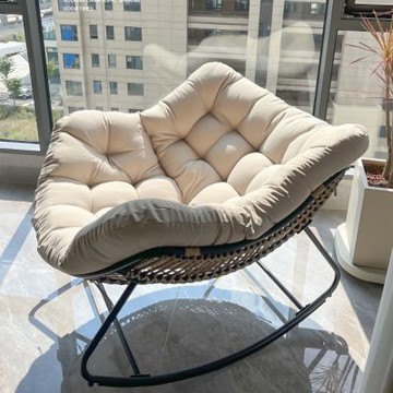 新川 搖椅躺椅 陽台休閒椅 可躺可睡窩窩椅 懶人沙發椅家用成人 鳥窩搖搖椅