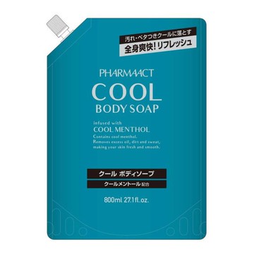 Kumano Oil Pharmaact Cool Body Soap Refill 800ml