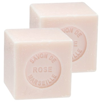 Theophile Berthon 方塊馬賽皂 玫瑰香 迷你版 72%植物油配方 添加乳油木果  100g  2個