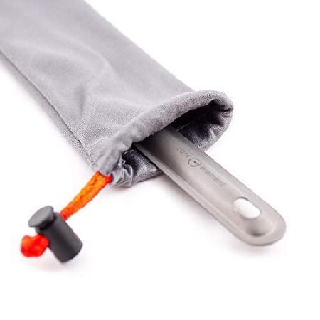 Core Element 100% Titanium Long Handle Spoon Outdoor Ultralight Portable Campfire Flatware for Camping Backpacking並行輸入