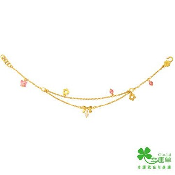 幸運草 頭號甜心 純金手鍊 (預購)