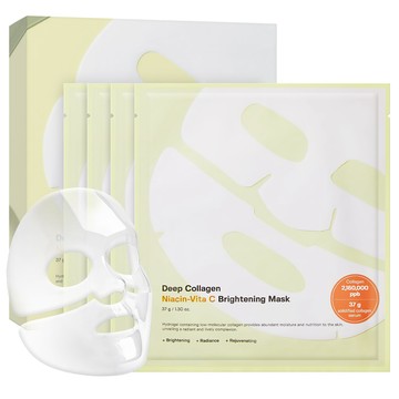 SUNGBOON EDITOR Deep Collagen Mask 4ea (Niacin-Vita C Brightening/Deep Collagen Power Boosting)