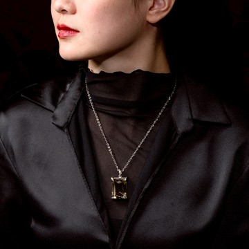 茶晶項鍊｜原創設計  穩定情緒 健康 天然水晶項鍊 K03-15