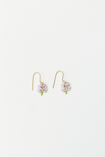 手繪耳環 - 幸運草