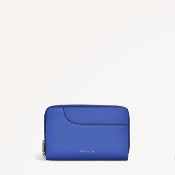 Radley London Womens Leather Pockets Medium Medium Zip Around Wallet - Blue Medium