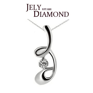 【JELY】名媛魅力3分天然鑽石項鍊